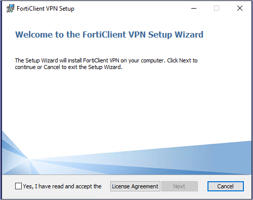 Extracting to Deploy FortiClient VPN file