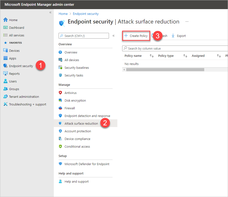 Creating a policy to block USB drives within Microsoft Intune.